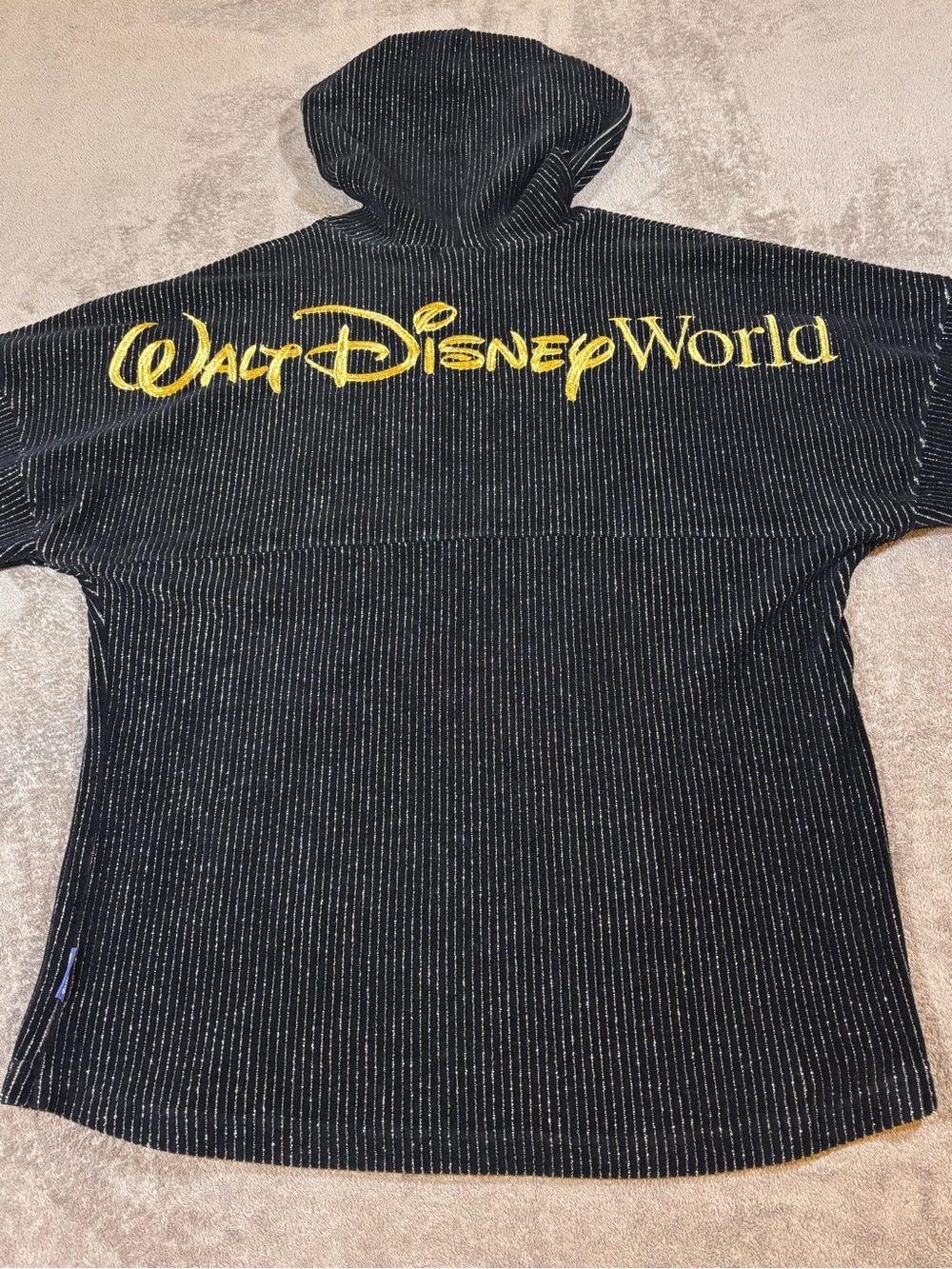 Disney x Spirit Jersey WDW 50th Anniversary Black Gold Hooded Pullover Medium